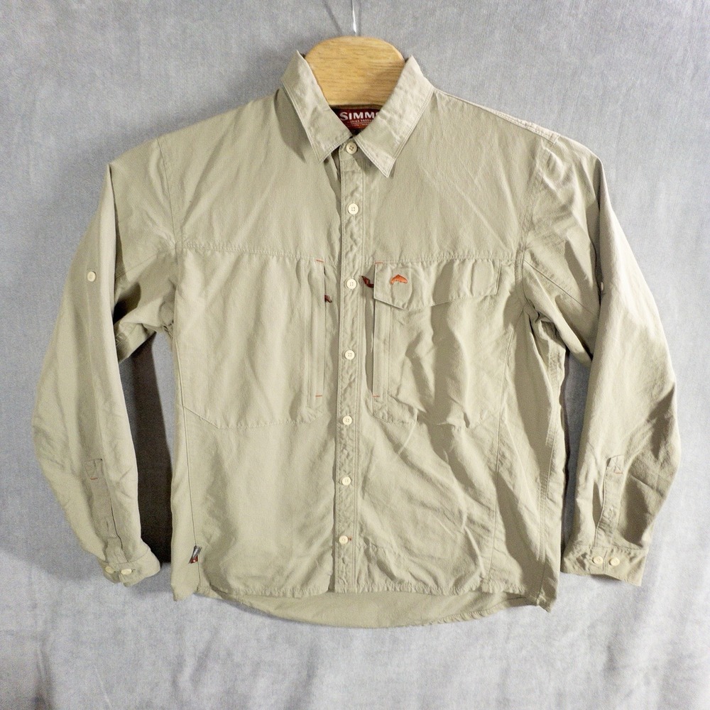 Simms‎ Fishing Button Up Shirt Mens Large Gorpcore Outdoor Lake Outdoors